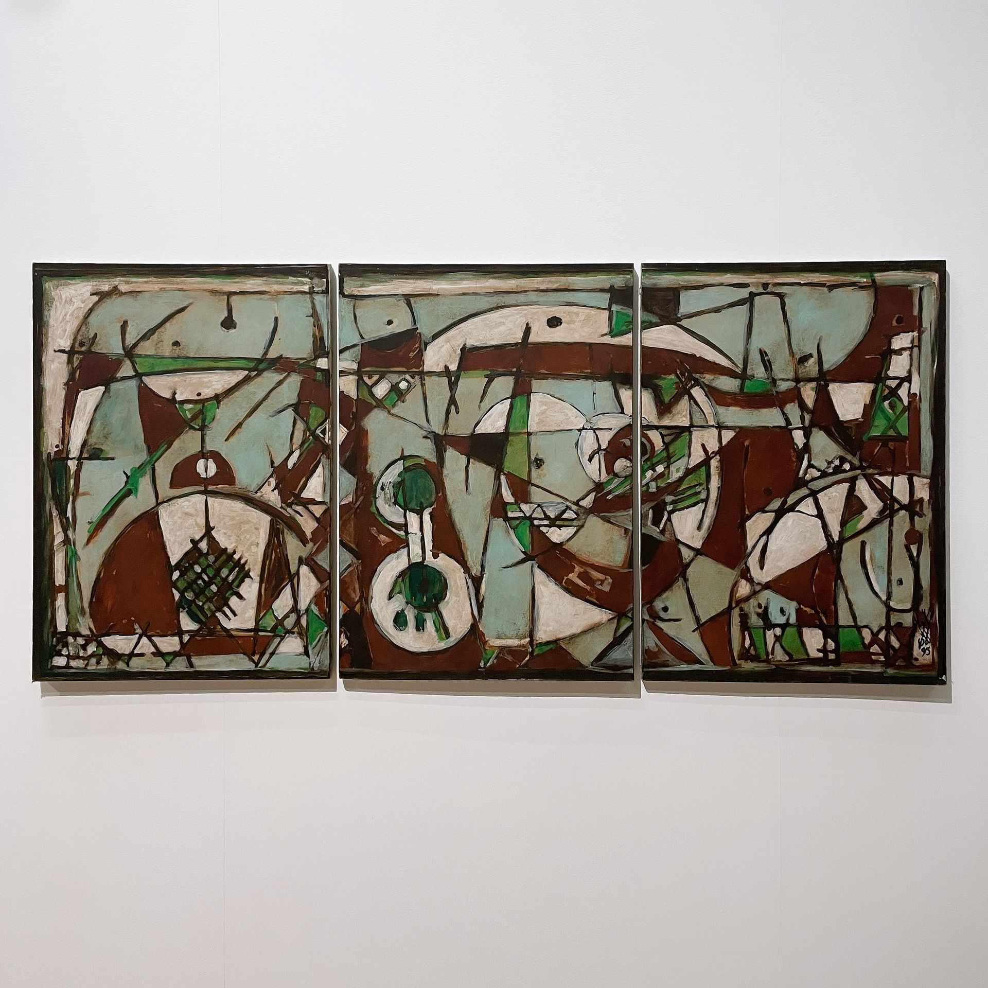 Triptique de l'artiste Azouzi Mohamed