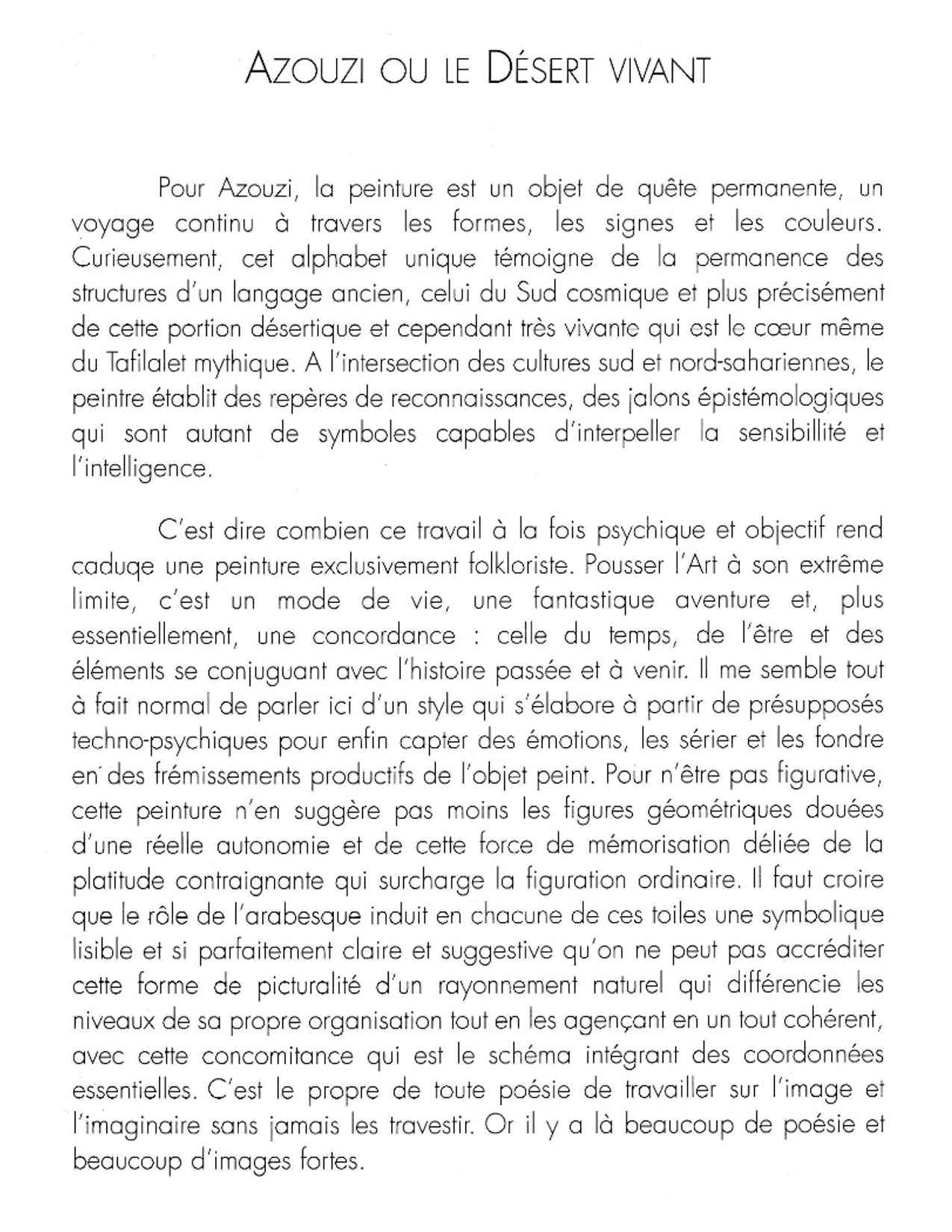 Mohamed Azouzi — Mohammed Khaïr-Eddine, 1987 — Le Matin du Sahara et du Maghreb Magazine, 14-21 juillet 1987 Mohamed Azouzi — Mohammed Khaïr-Eddine, 1987 — Le Matin du Sahara et du Maghreb Magazine, 14-21 juillet 1987