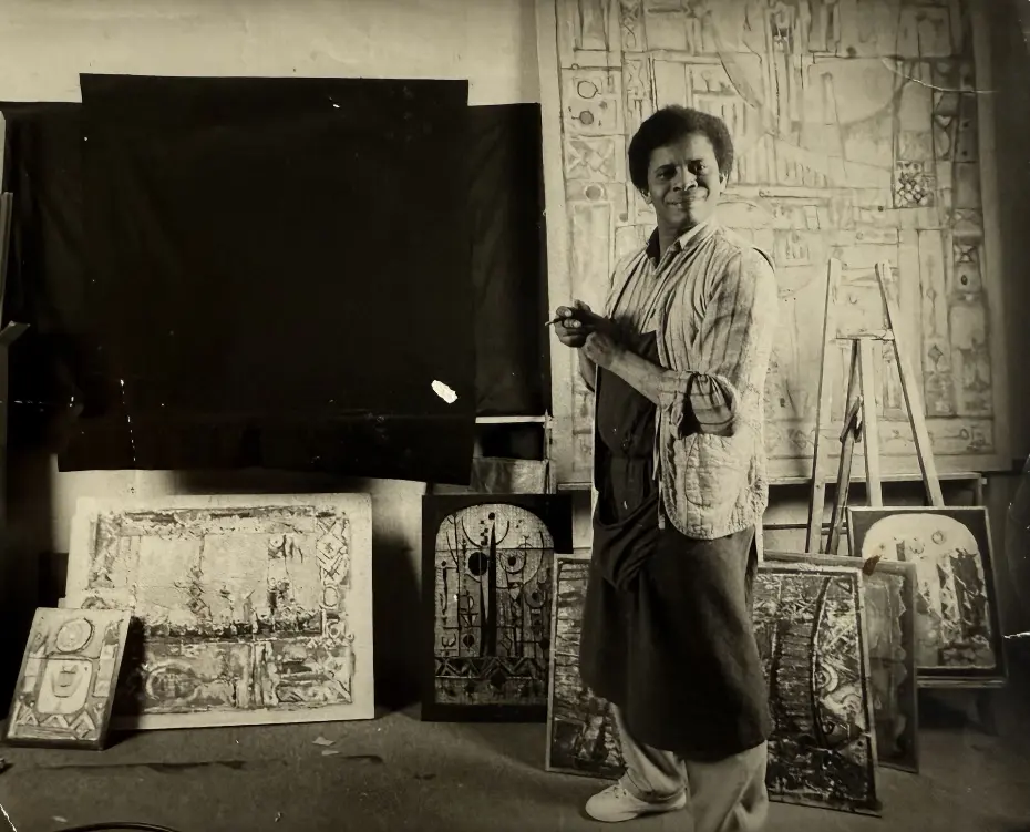 Mohamed Azouzi dans son atelier