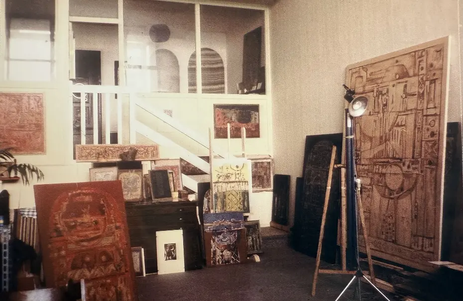 Atelier de Mohamed Azouzi à Pantin, vue d'ensemble