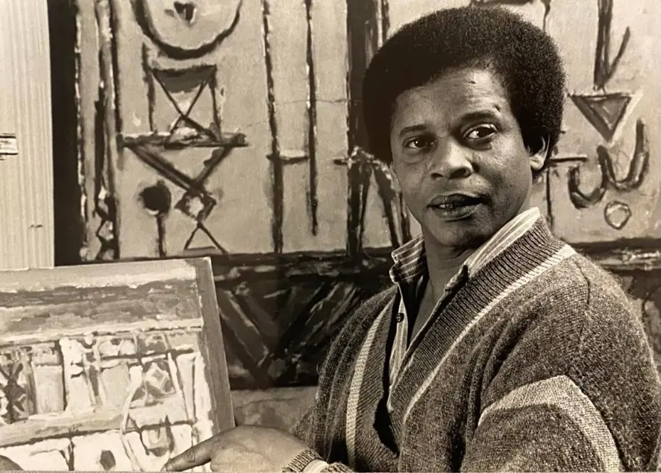 Portrait de l'artiste Mohamed Azouzi