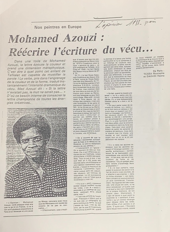 Journal l'Opinion 1988